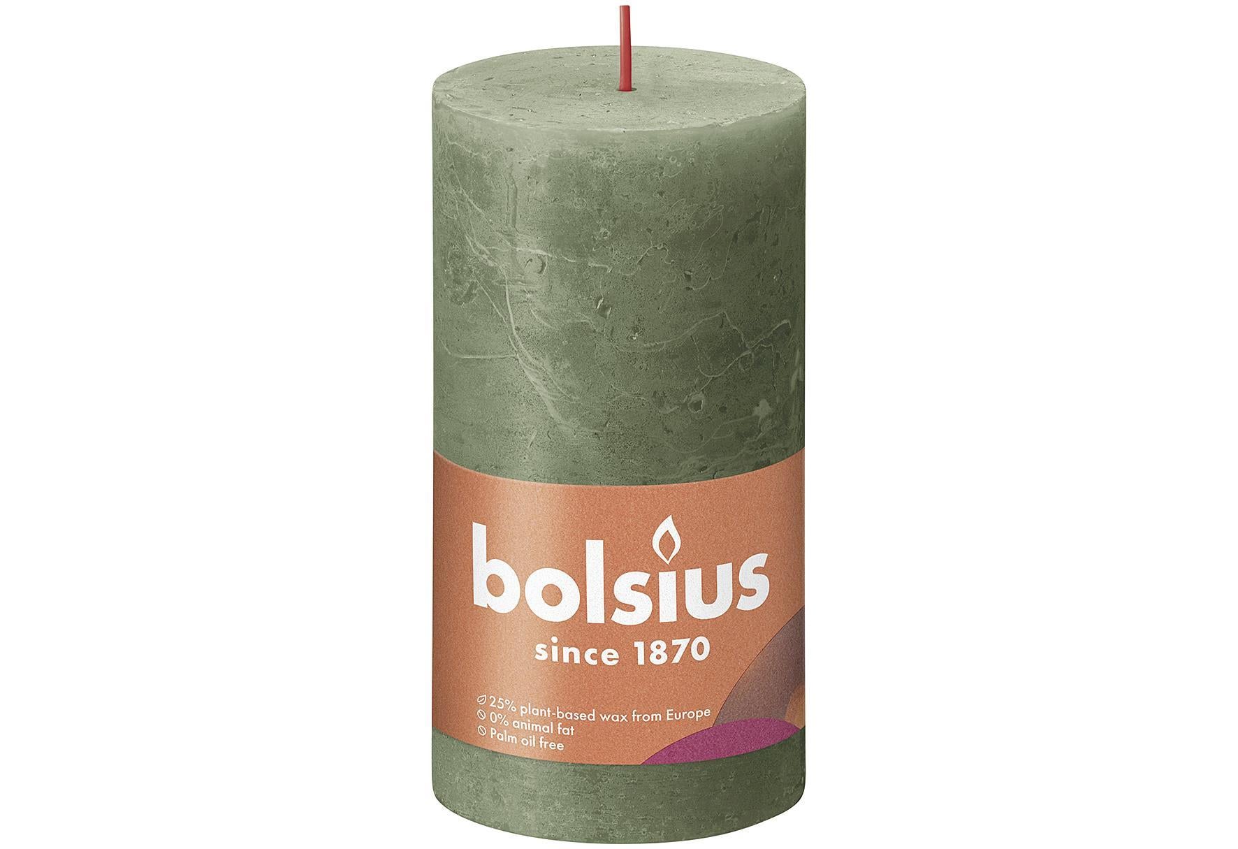 BOLSIUS Stumpenkerze 'Rustiko Shine' - VPE: 4
