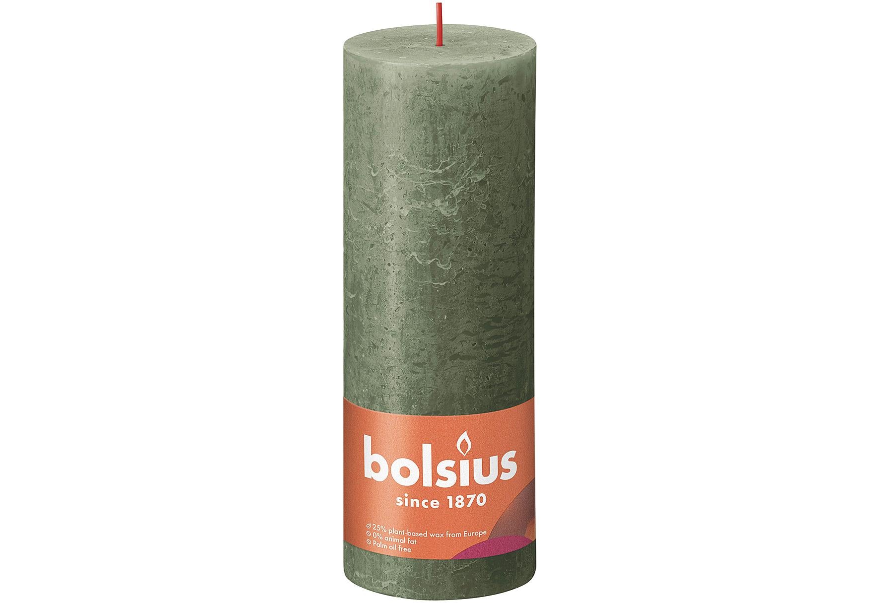 BOLSIUS Stumpenkerze 'Rustiko Shine' - VPE: 4