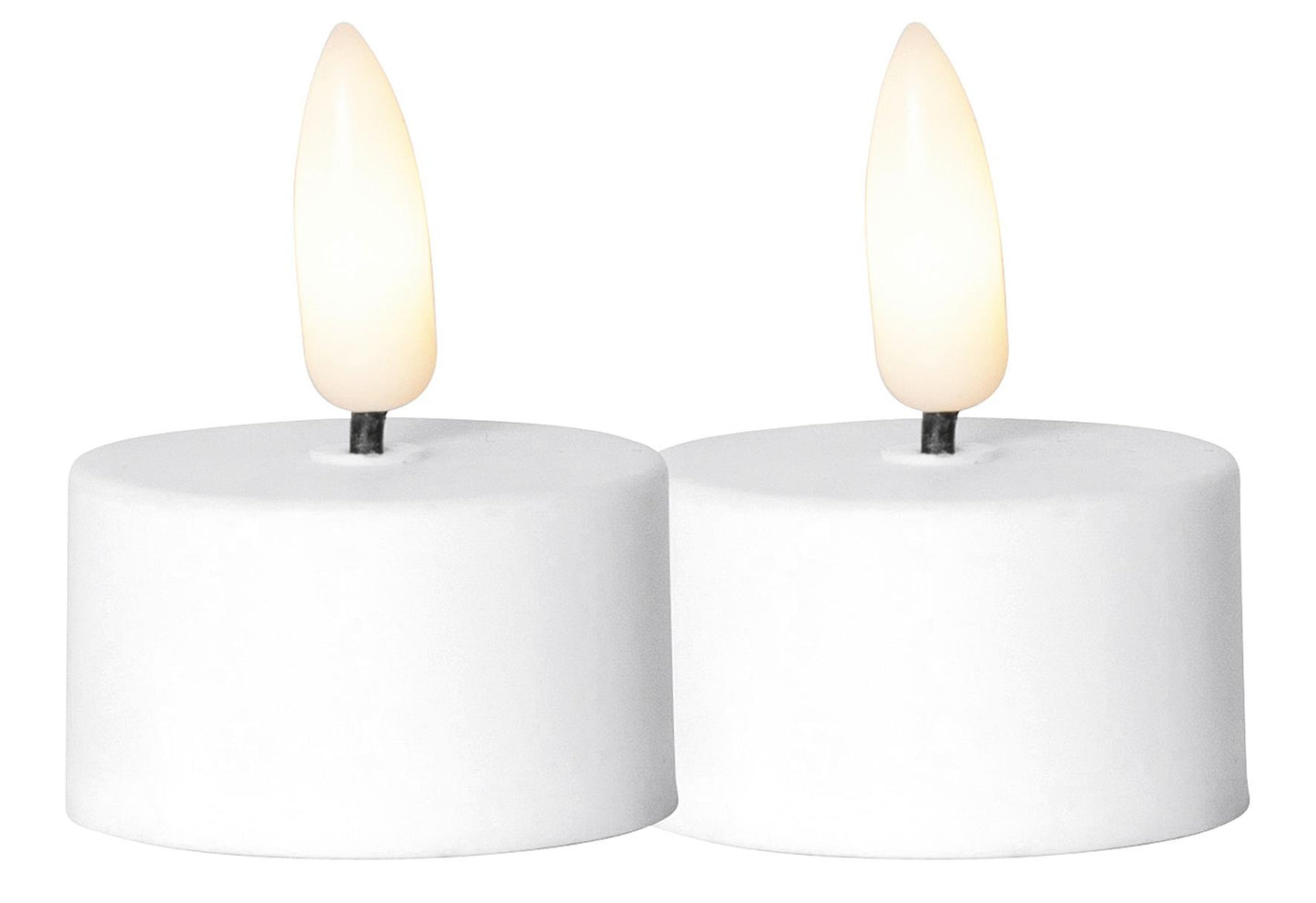 STAR TRADING LED-Teelicht 'Flamme' 2 er Set 2 Teelicht inklusive 2 Batterien CR2032