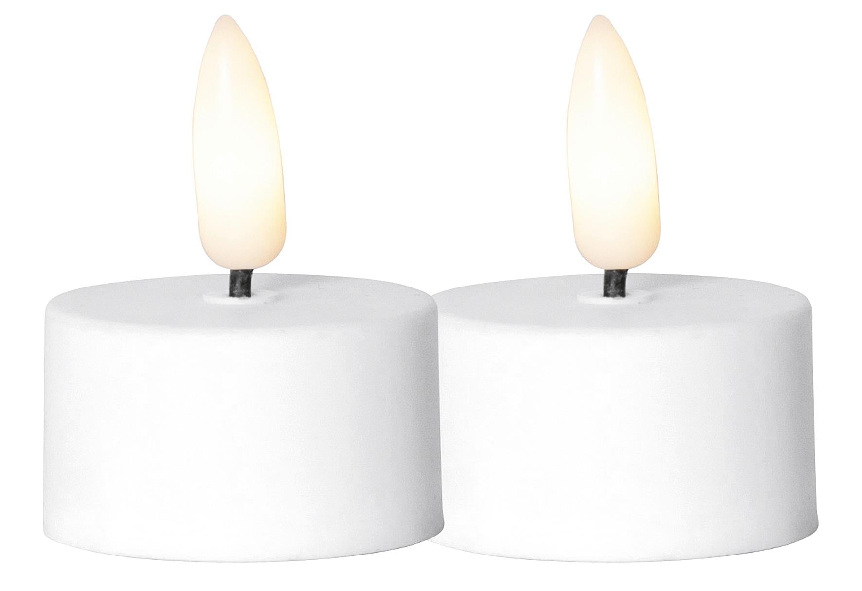 STAR TRADING LED-Teelicht 'Flamme' 2 er Set 2 Teelicht inklusive 2 Batterien CR2032