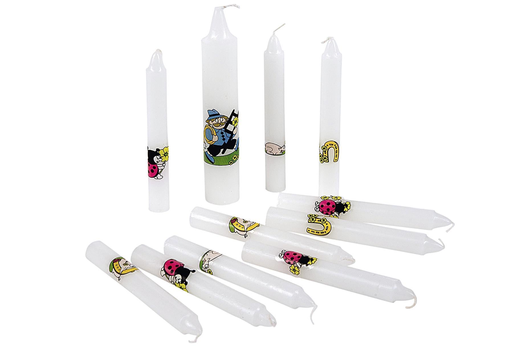 Geburtstagskerze mit 1 Lebenslicht 11er Pack - VPE: 12