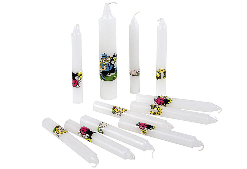 Geburtstagskerze mit 1 Lebenslicht 11er Pack - VPE: 12