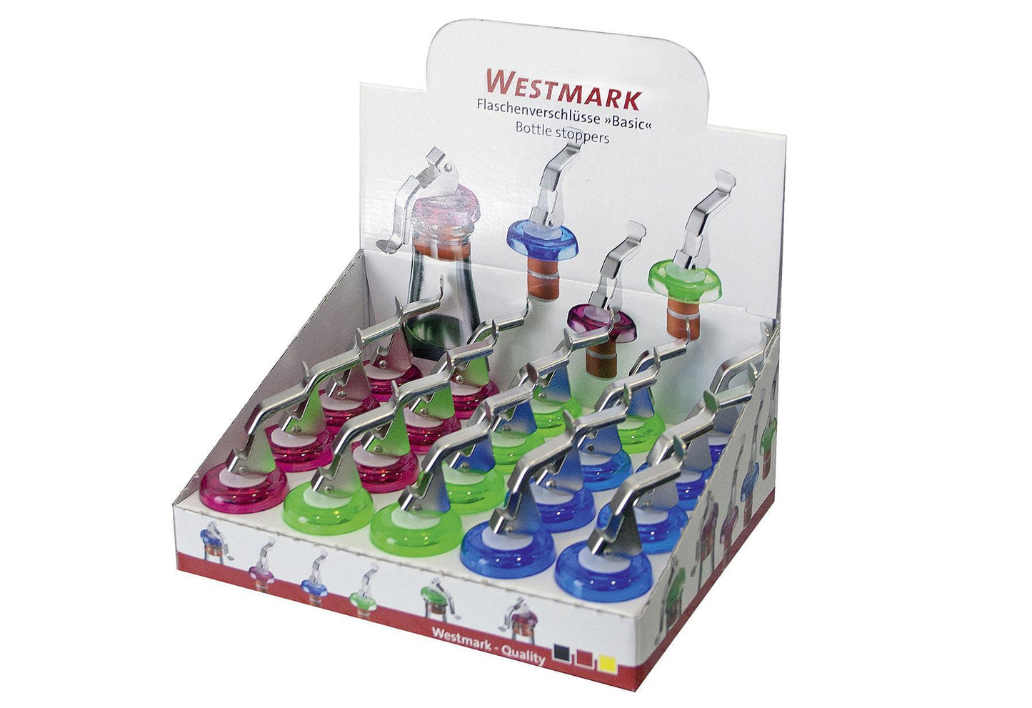 WESTMARK Flaschenverschluß Basic farbig sortiert - VPE: 20