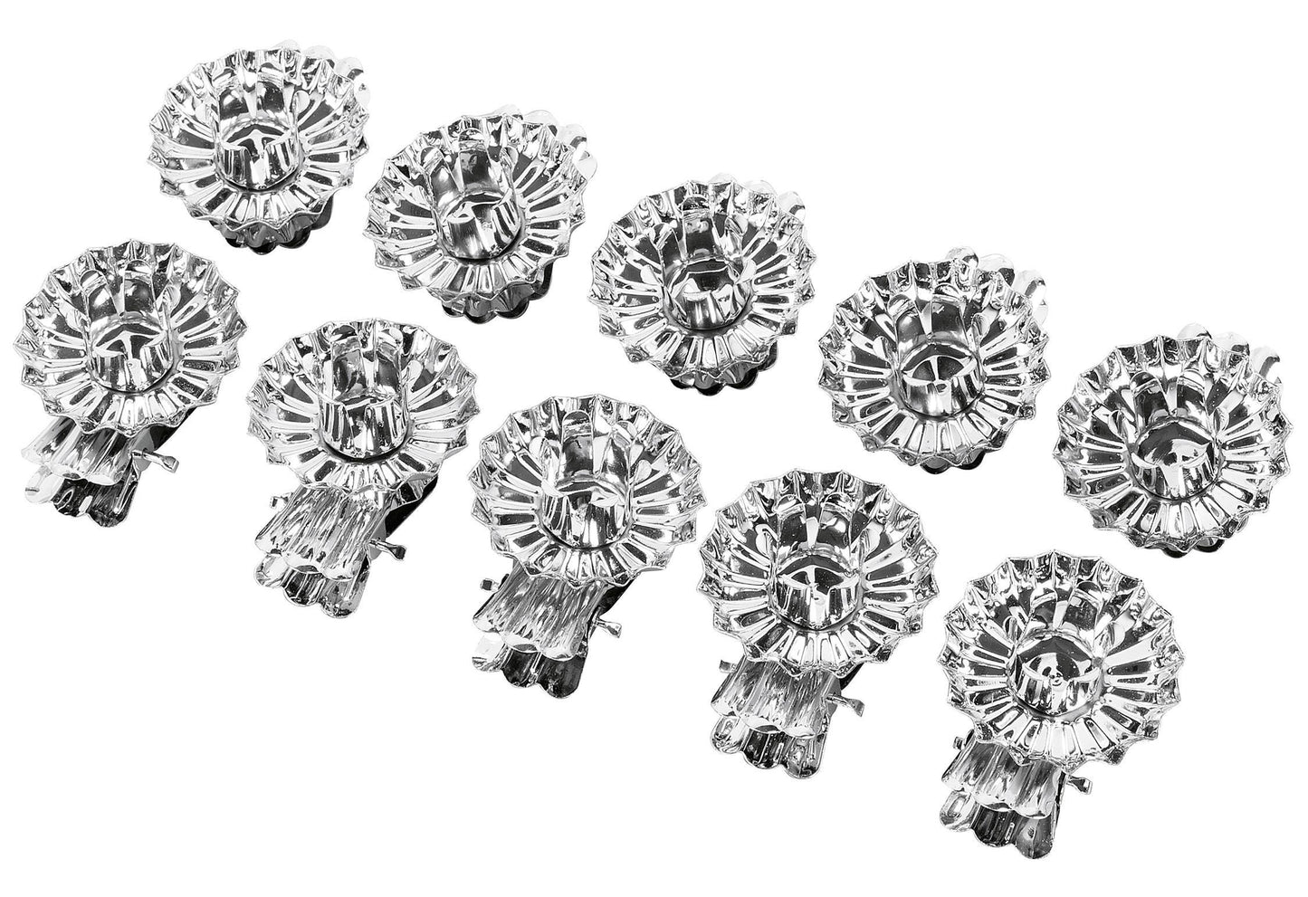 10St Baumkerzenhalter 4cm silber - VPE: 12