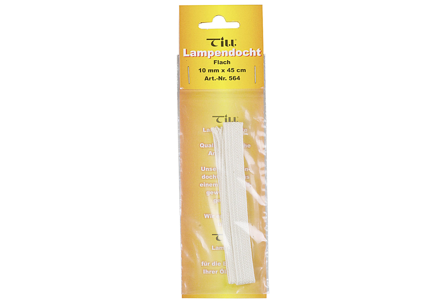 TILL-ZÜNDFIX Lampendocht flach 45x1cm - VPE: 12
