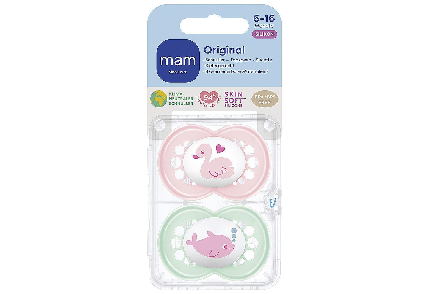 MAM Schnuller Original Silikon 2er Set - VPE: 6