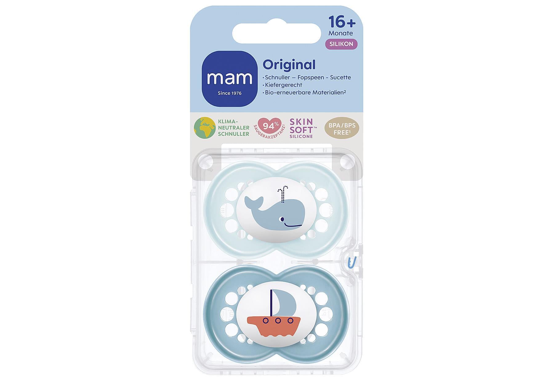 MAM Schnuller Original Silikon 2er Set - VPE: 6