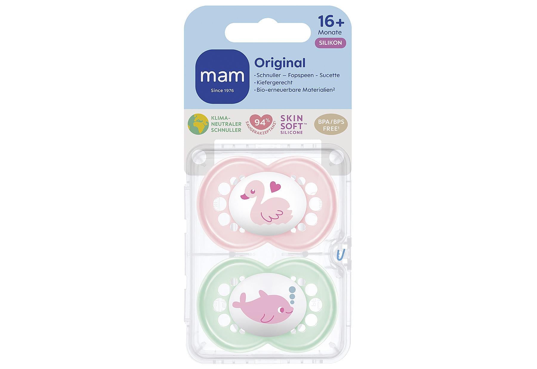 MAM Schnuller Original Silikon 2er Set - VPE: 6