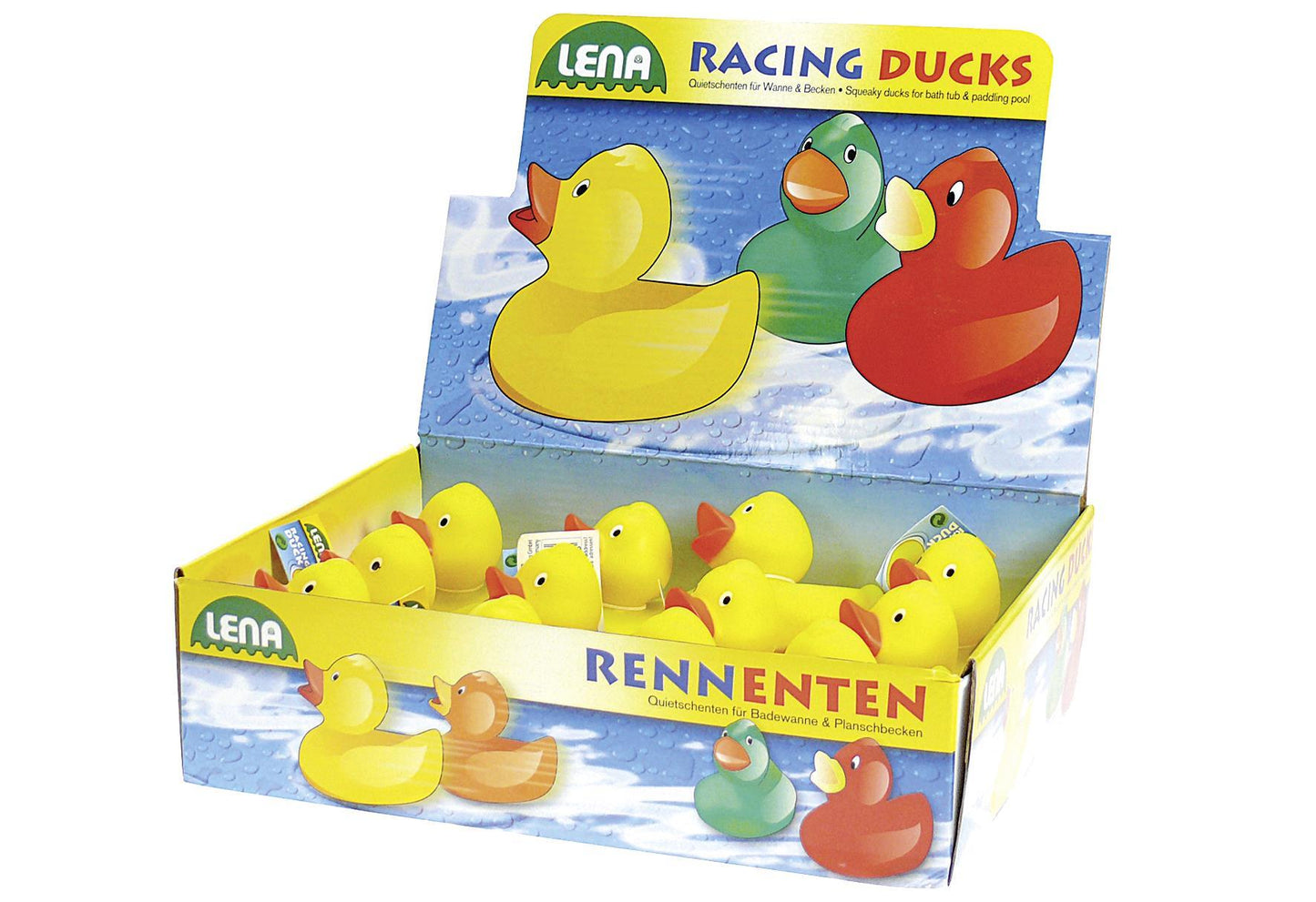 Simm Badetiere Racing Ducks 6cm - VPE: 36