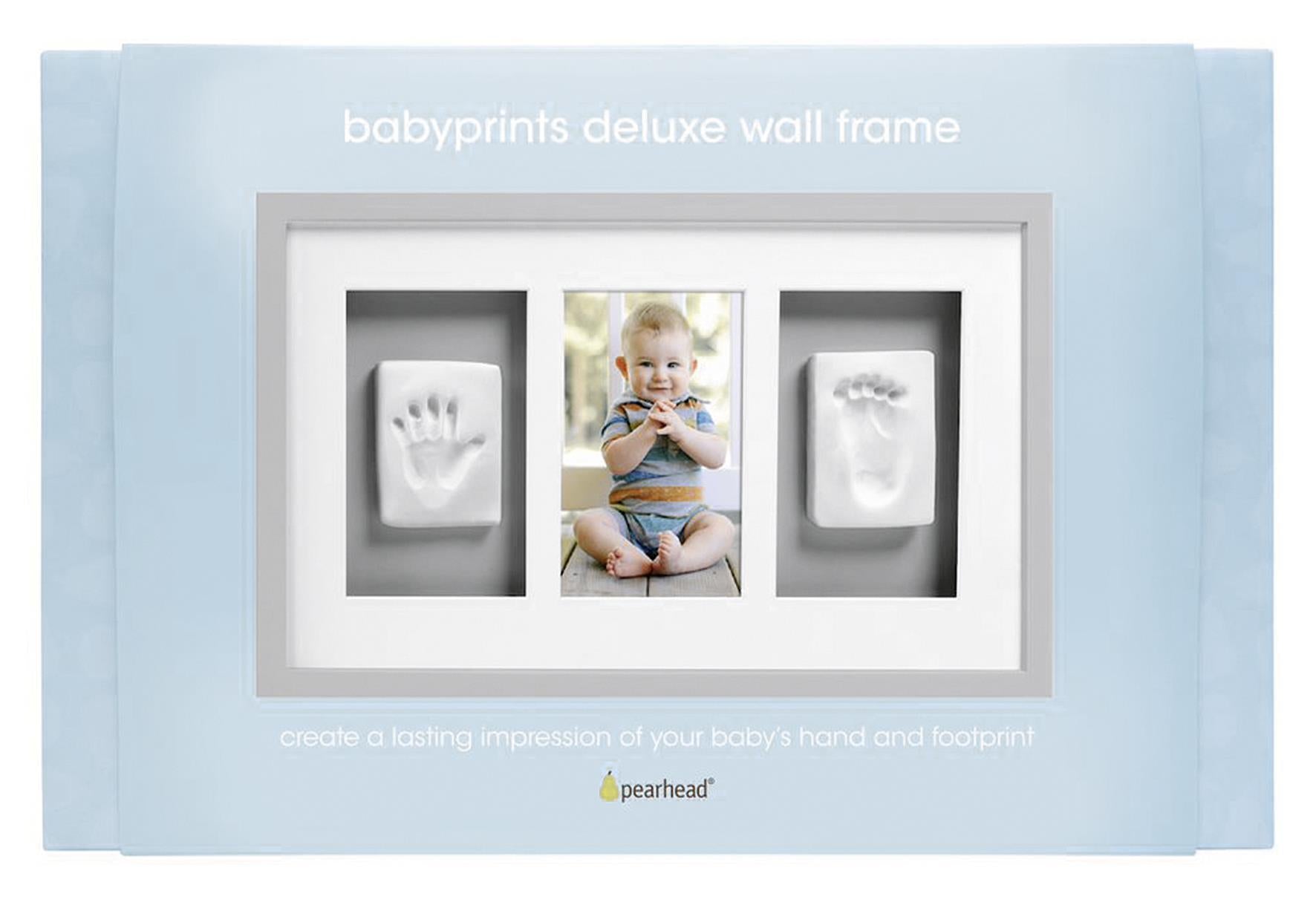 PEARHEAD Babyprints Wandrahmen enthält alles was benötigt wird um einen Fuß- und Handabdruck zu erstellen