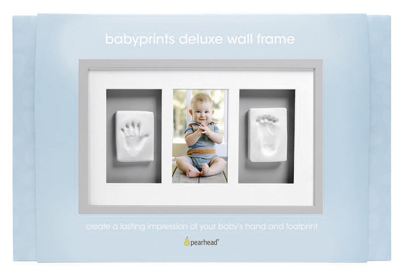 PEARHEAD Babyprints Wandrahmen enthält alles was benötigt wird um einen Fuß- und Handabdruck zu erstellen