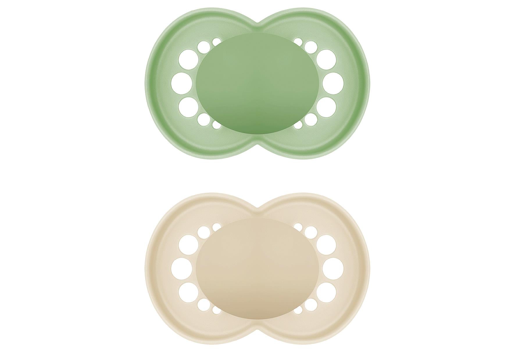 MAM Schnuller Original Pure plain Silikon uni 2er Set - VPE: 6