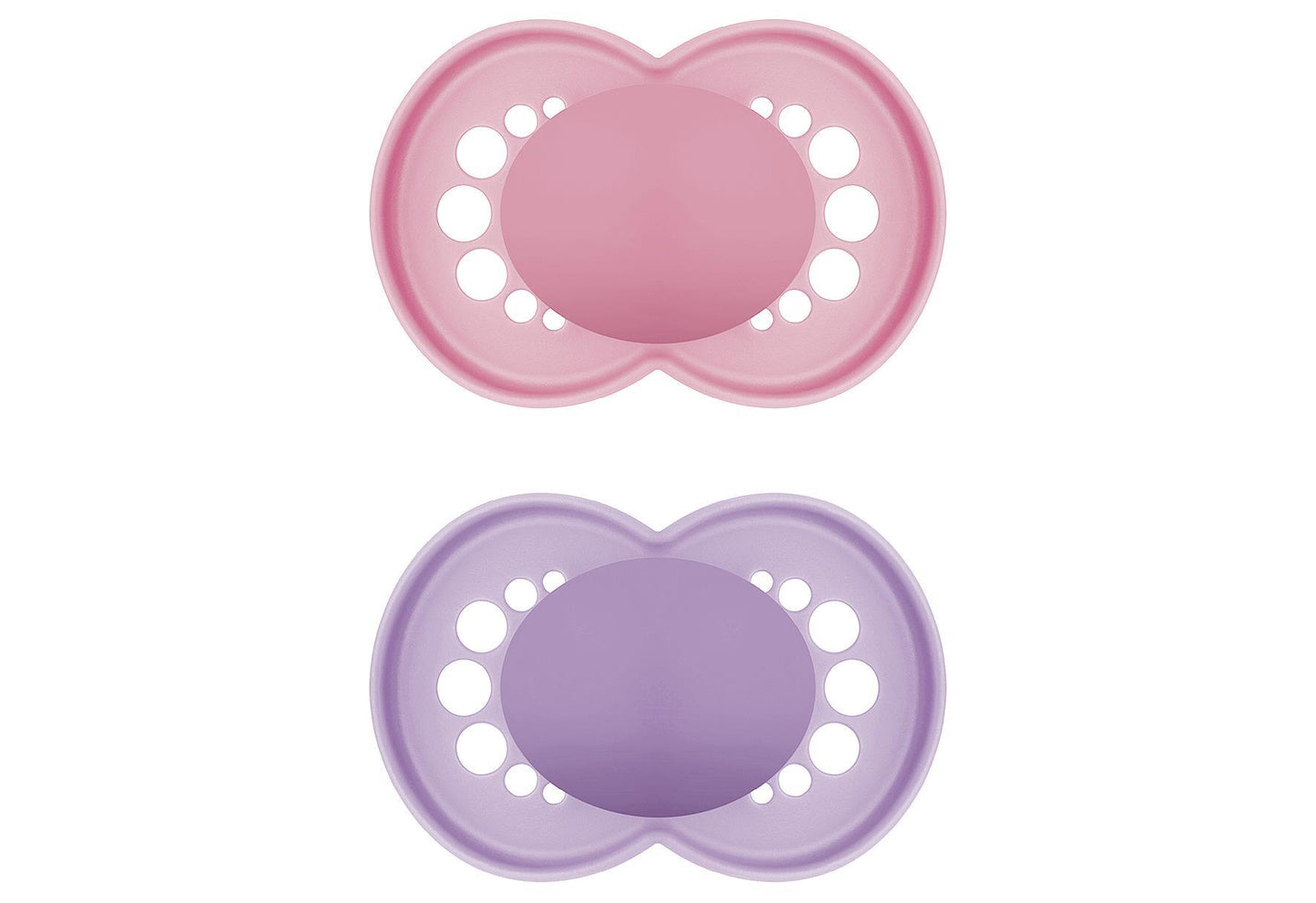 MAM Schnuller Original Pure plain Silikon girl 2er Set - VPE: 6