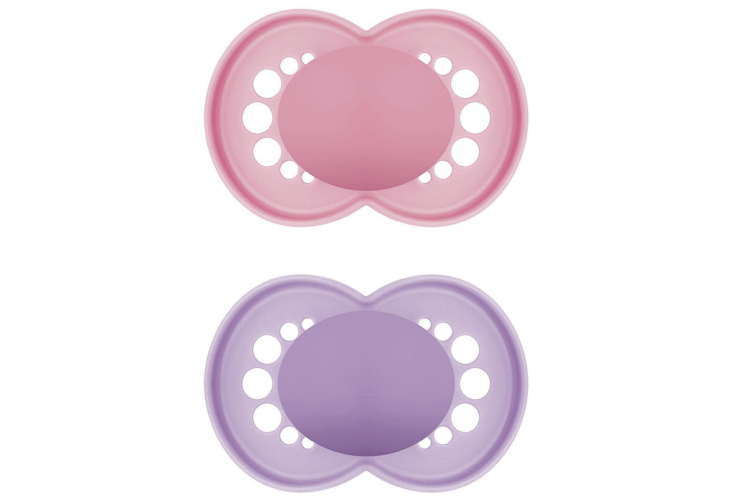MAM Schnuller Original Pure plain Silikon girl 2er Set - VPE: 6