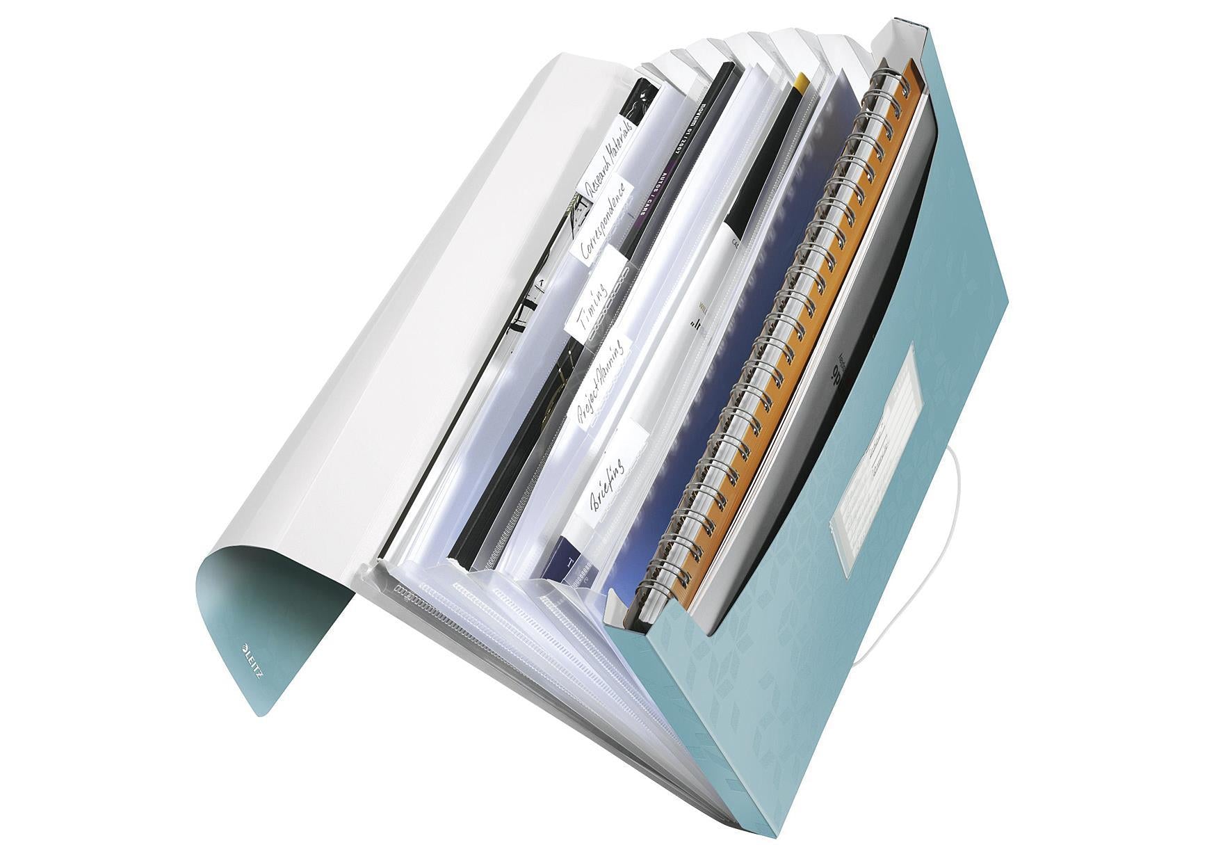 LEITZ LTZ ProjektmappeWOW A4 PP blau - VPE: 5