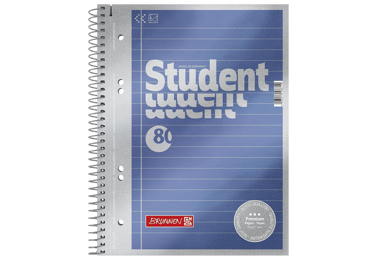 BRUNNEN Collegeblock Student Premium - VPE: 5