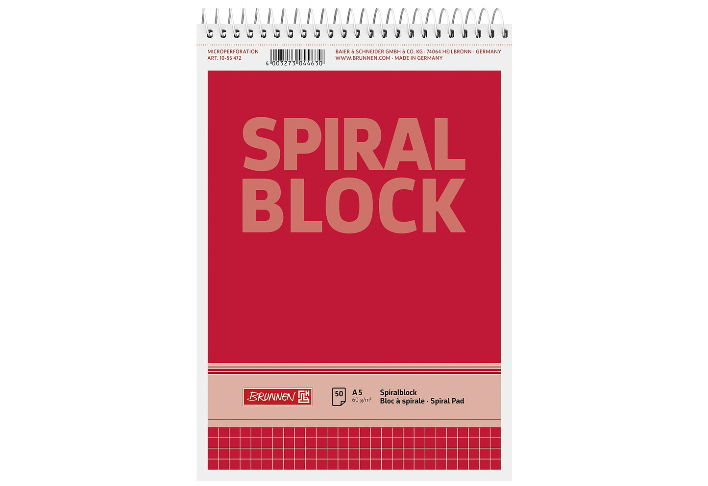 BRUNNEN Spiralnotizblock - VPE: 10
