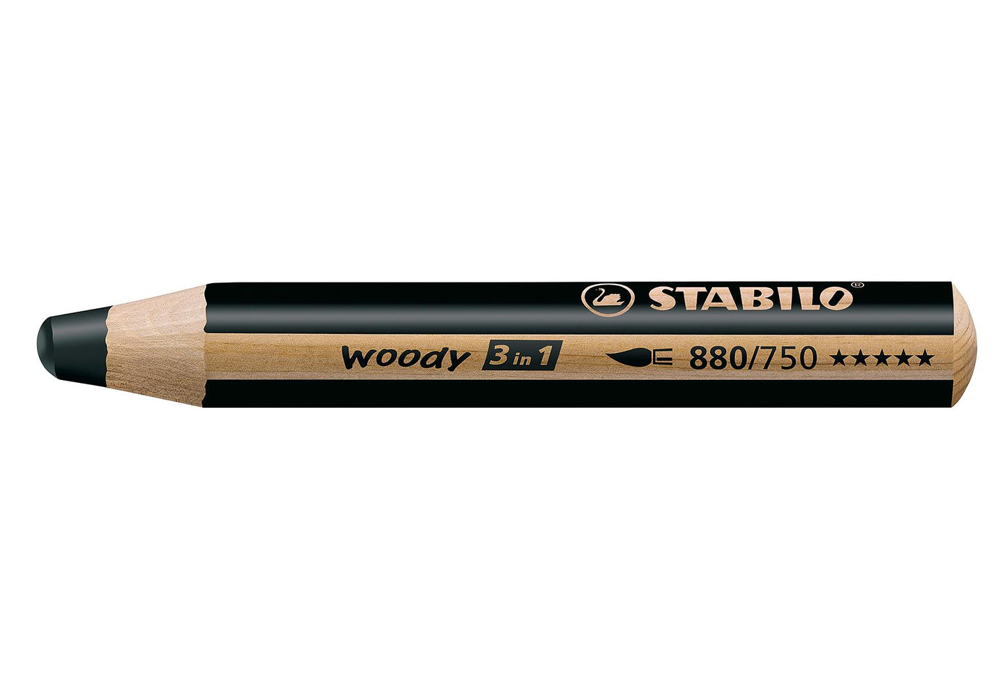 STABILO Stabilo woody 3in1 schwarz - VPE: 5