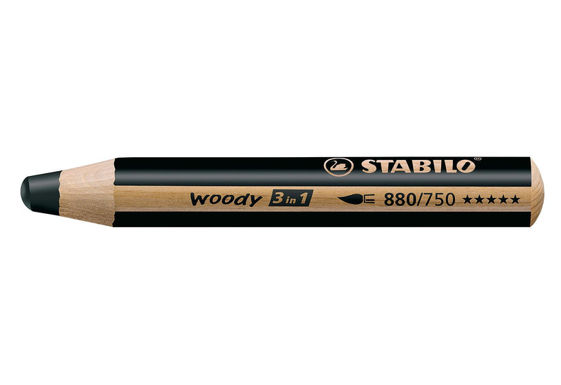 STABILO Stabilo woody 3in1 schwarz - VPE: 5