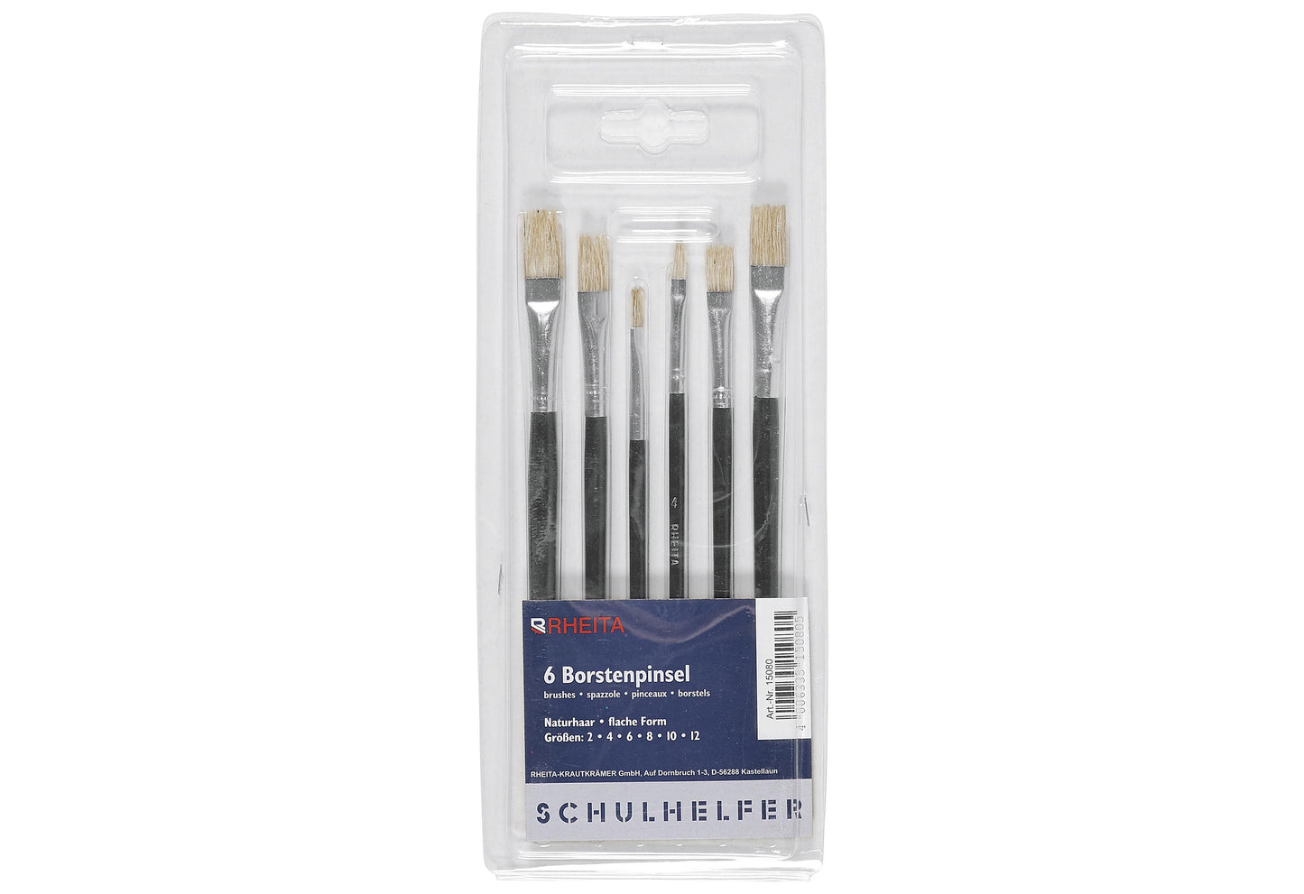Borstenpinsel Set 6 teilig 6-teilig - VPE: 12