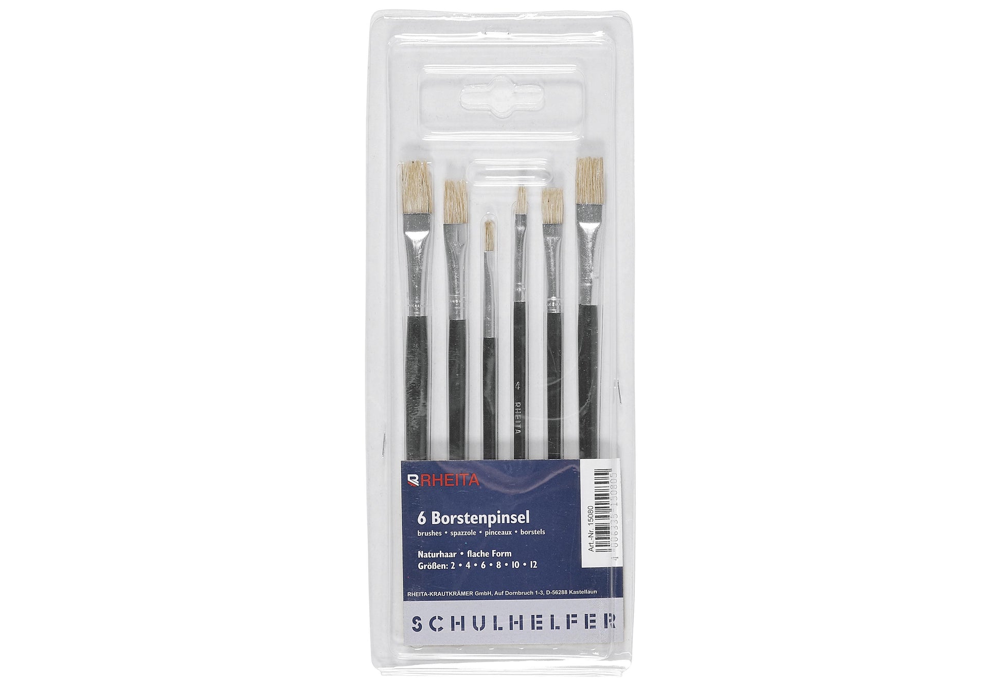 Borstenpinsel Set 6 teilig 6-teilig - VPE: 12