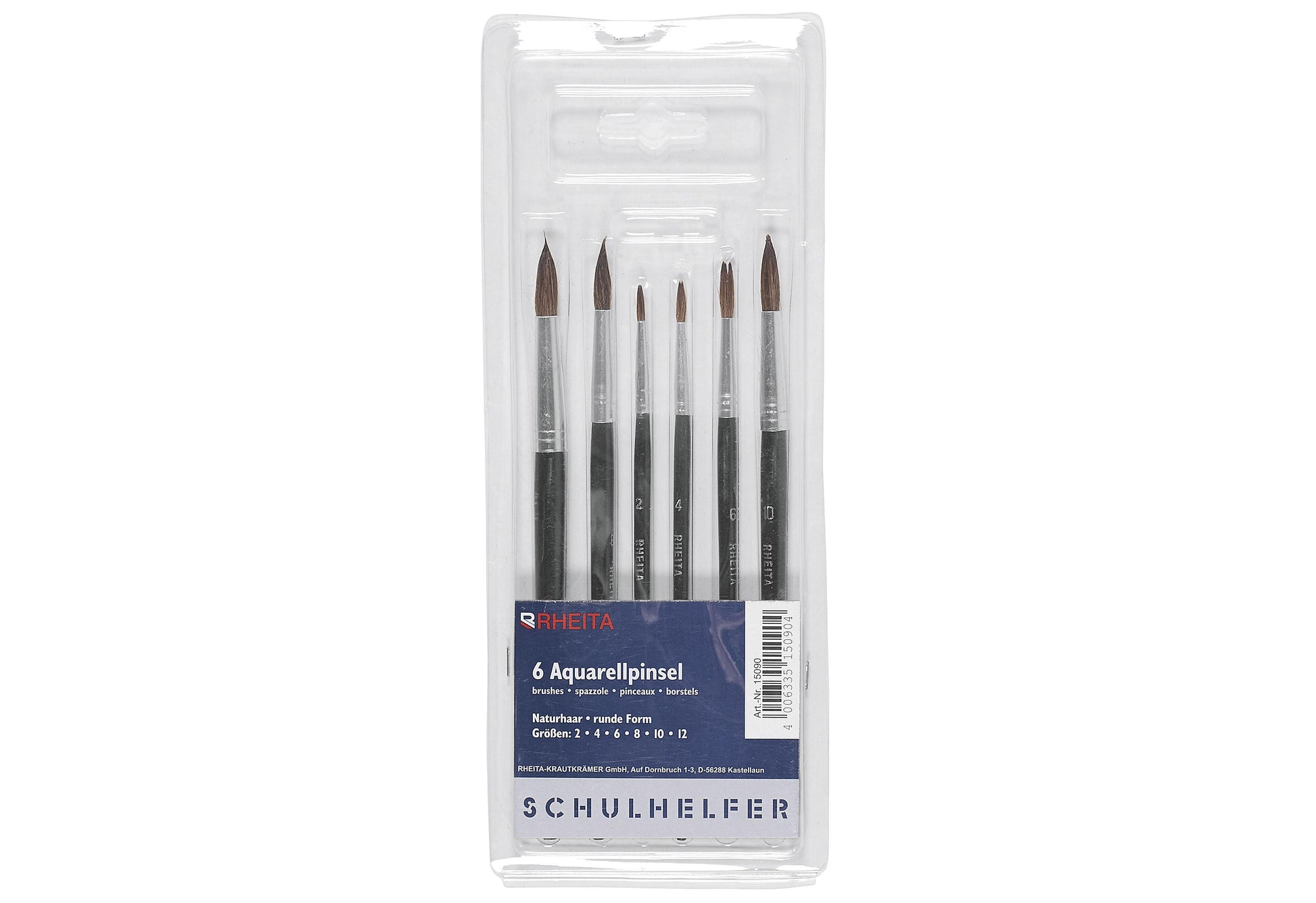 Haarpinsel Set 6 teilig 6-teilig - VPE: 12