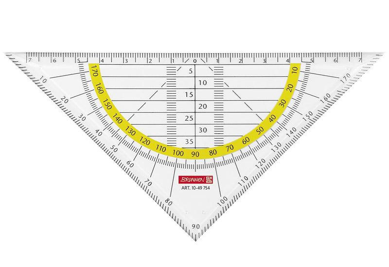 BRUNNEN Geodreieck 16cm - VPE: 10