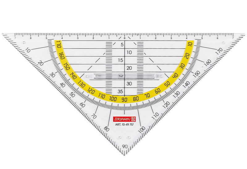 BRUNNEN Geodreieck mGriff 16cm - VPE: 10