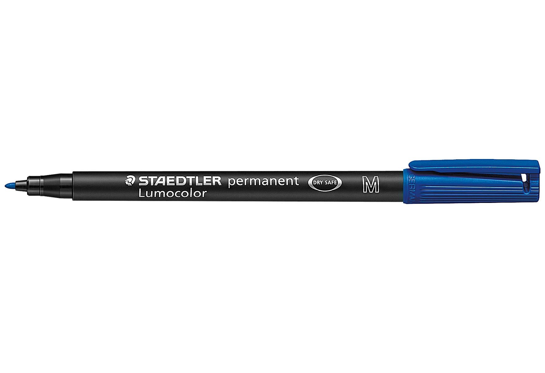 STAEDTLER Lumocolor wasserfest M blau - VPE: 10