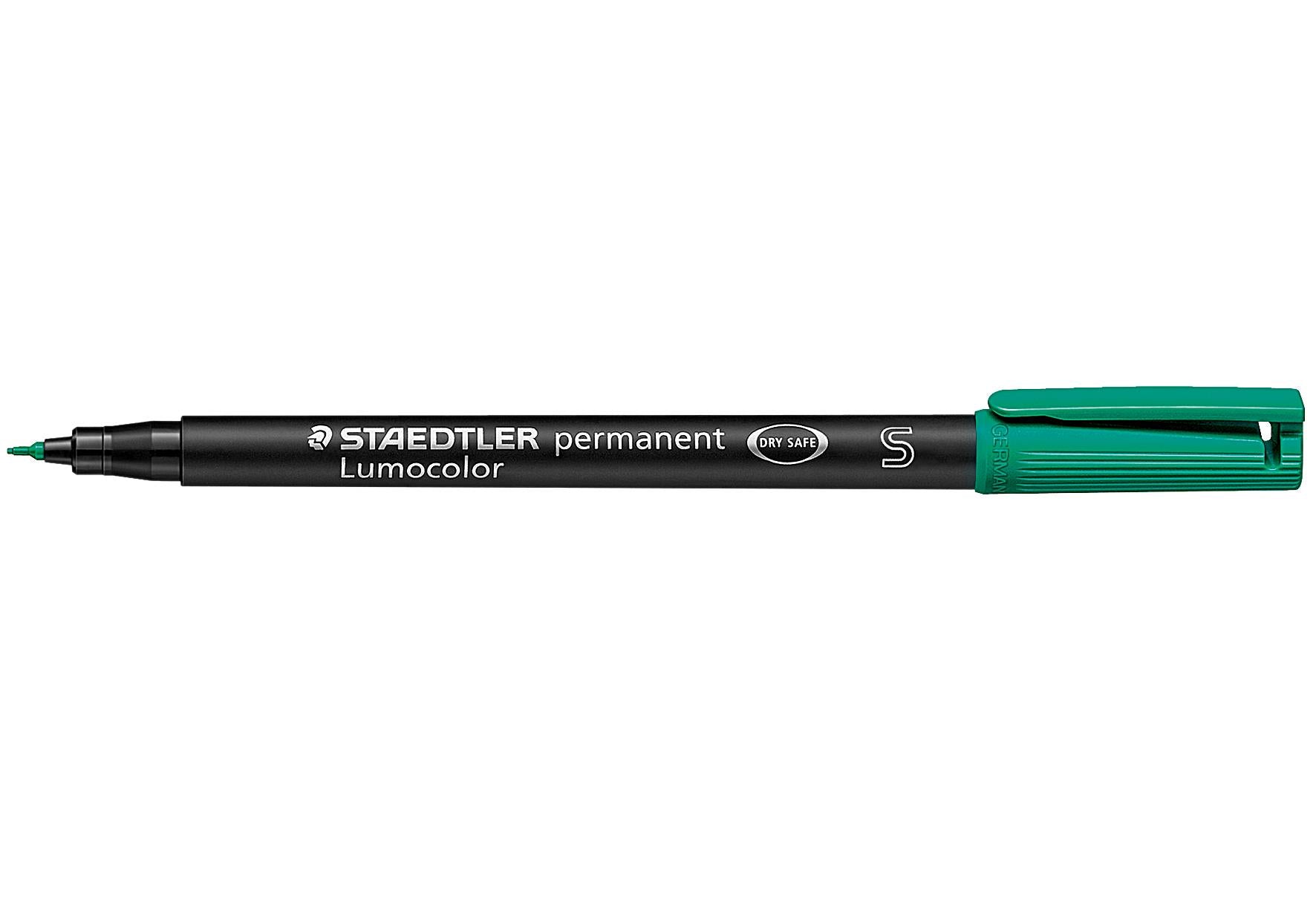 STAEDTLER Lumocolor wasserfest S grün - VPE: 10