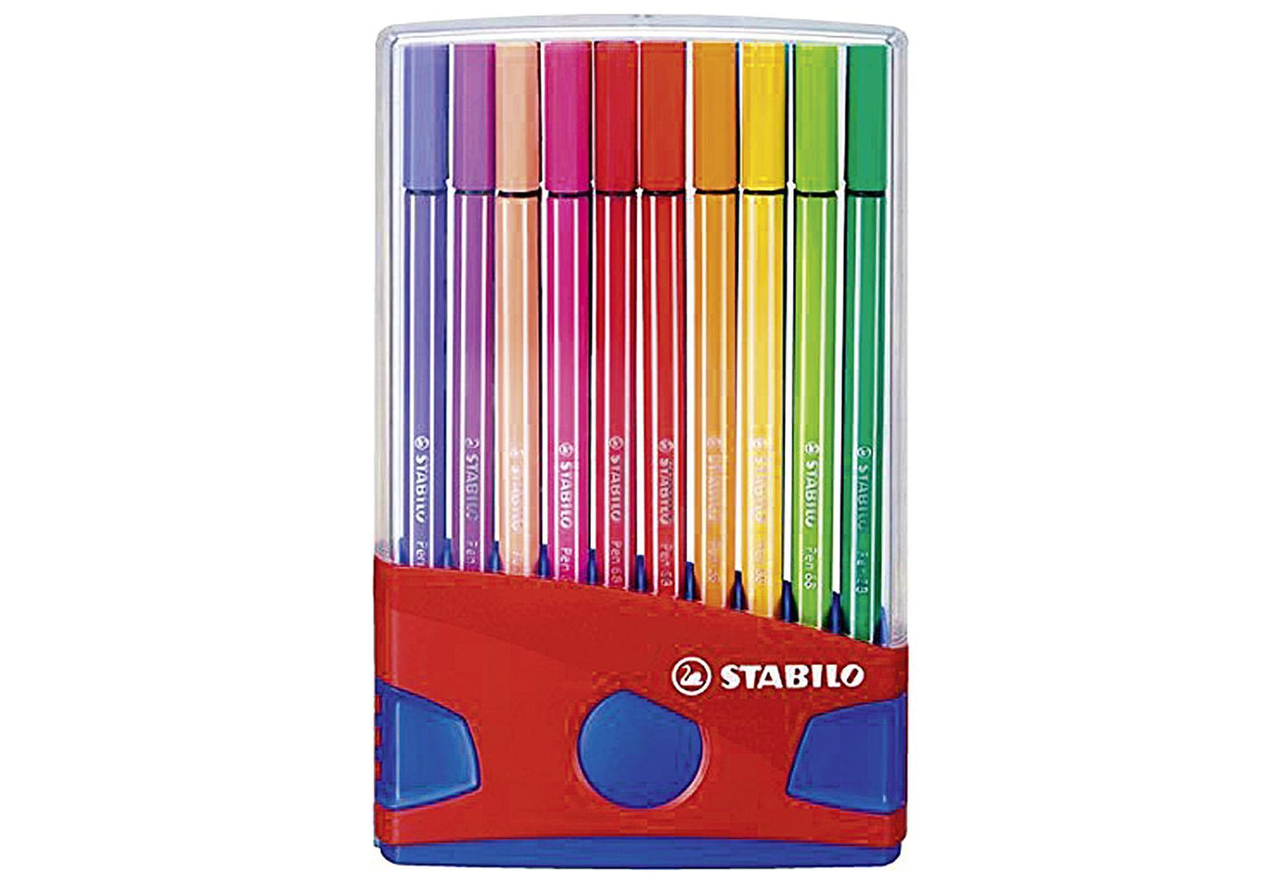 STABILO Stabilo Pen68 ColorParade 2-teiliges Kunststoffetui mit 20 Farben - VPE: 5