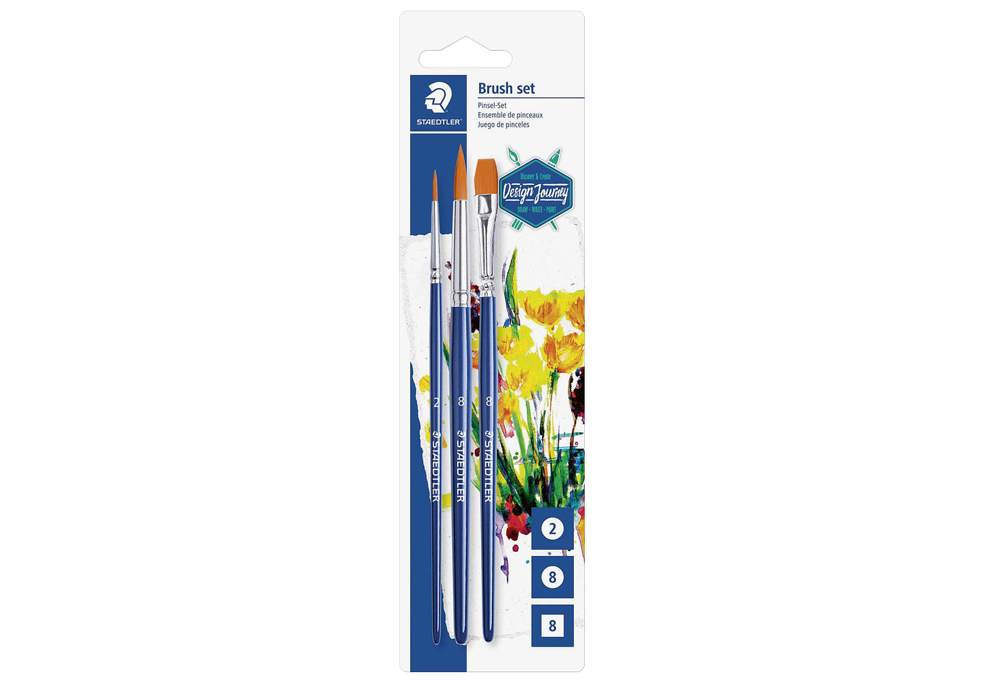 STAEDTLER Pinsel-Set DJ Blisterkarte 3-teilig - VPE: 6