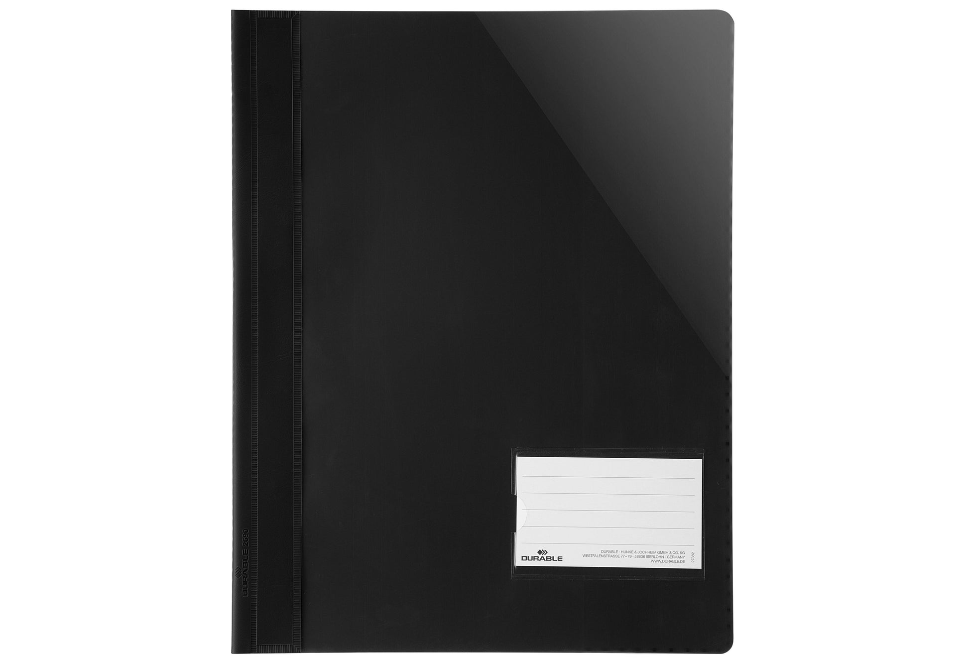 DURABLE Sichthefter A4 extra stark sw - VPE: 25