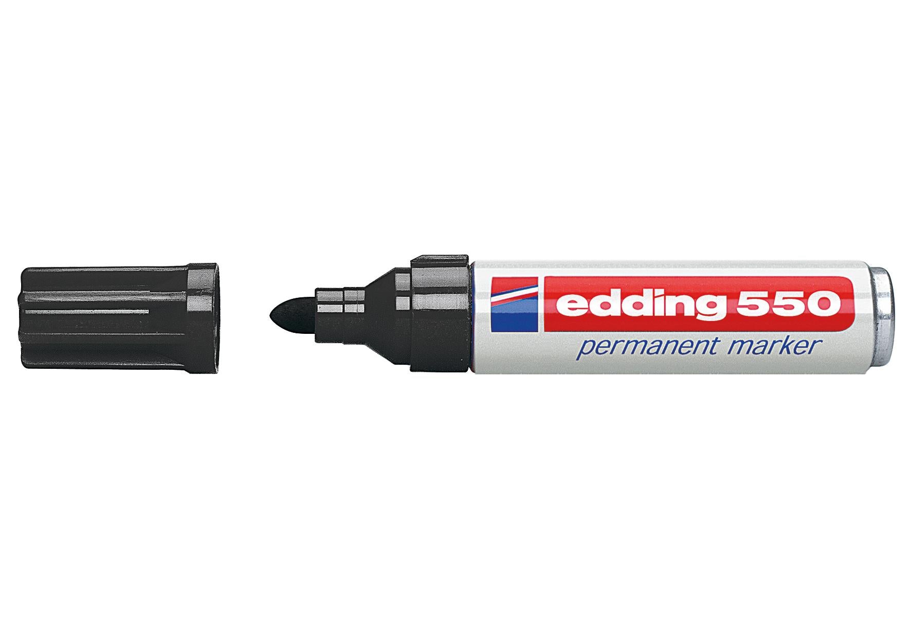 edding Permanent Marker 550 schwarz - VPE: 10