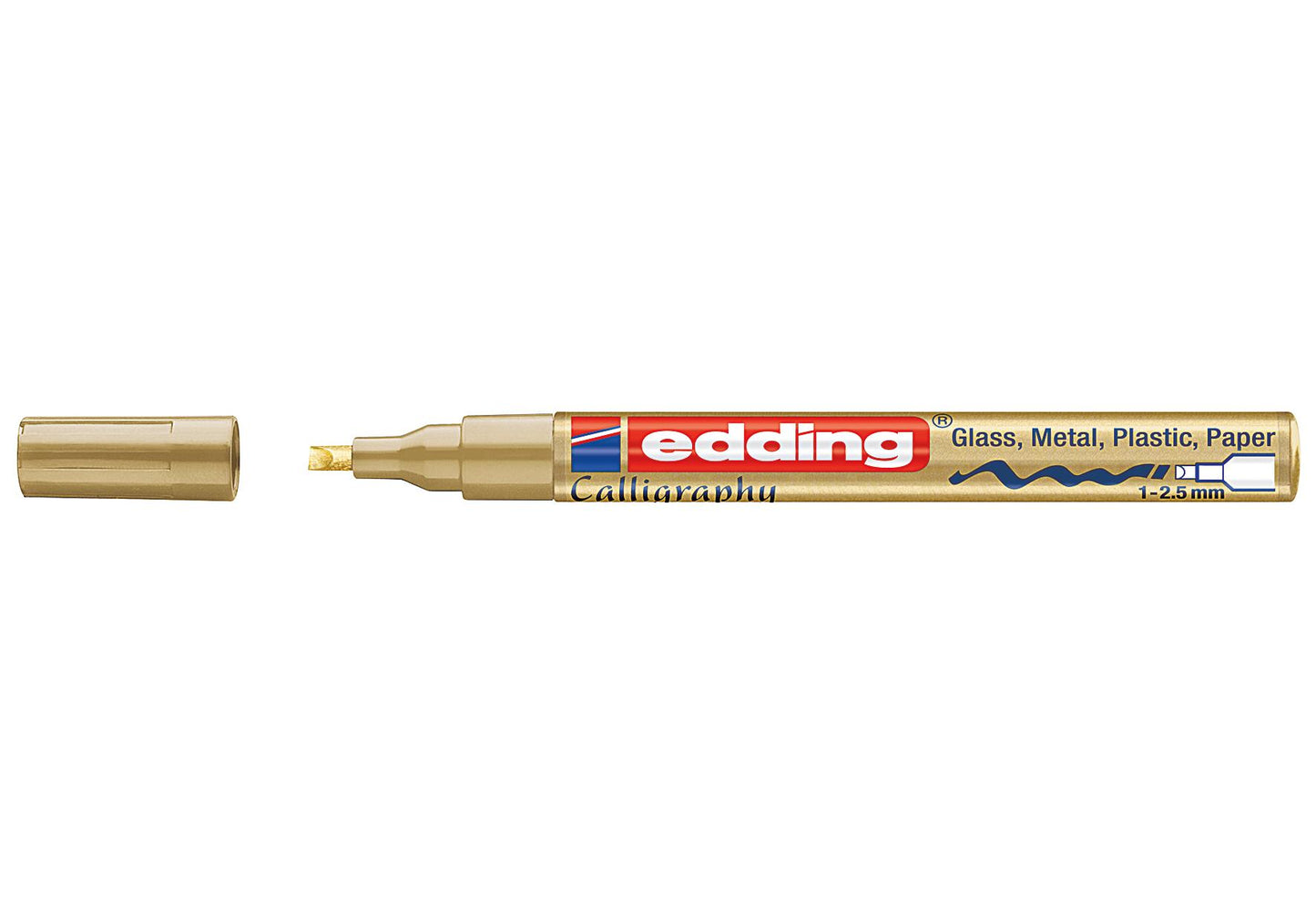 edding Calligraphy Marker 753 gold - VPE: 10