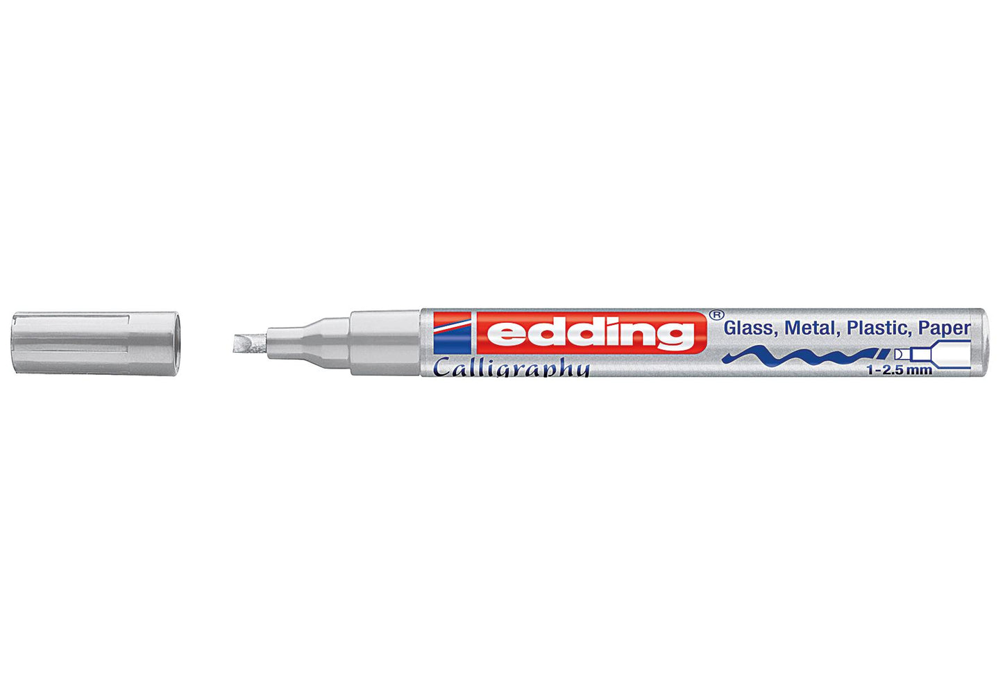 edding Calligraphy Marker 753 silber - VPE: 10
