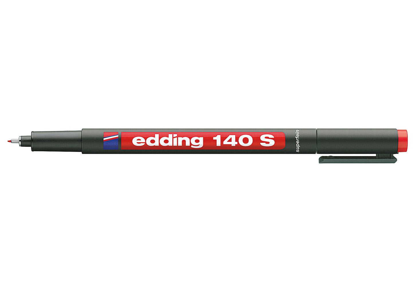 edding Permanent Marker140 S ohp rot - VPE: 10
