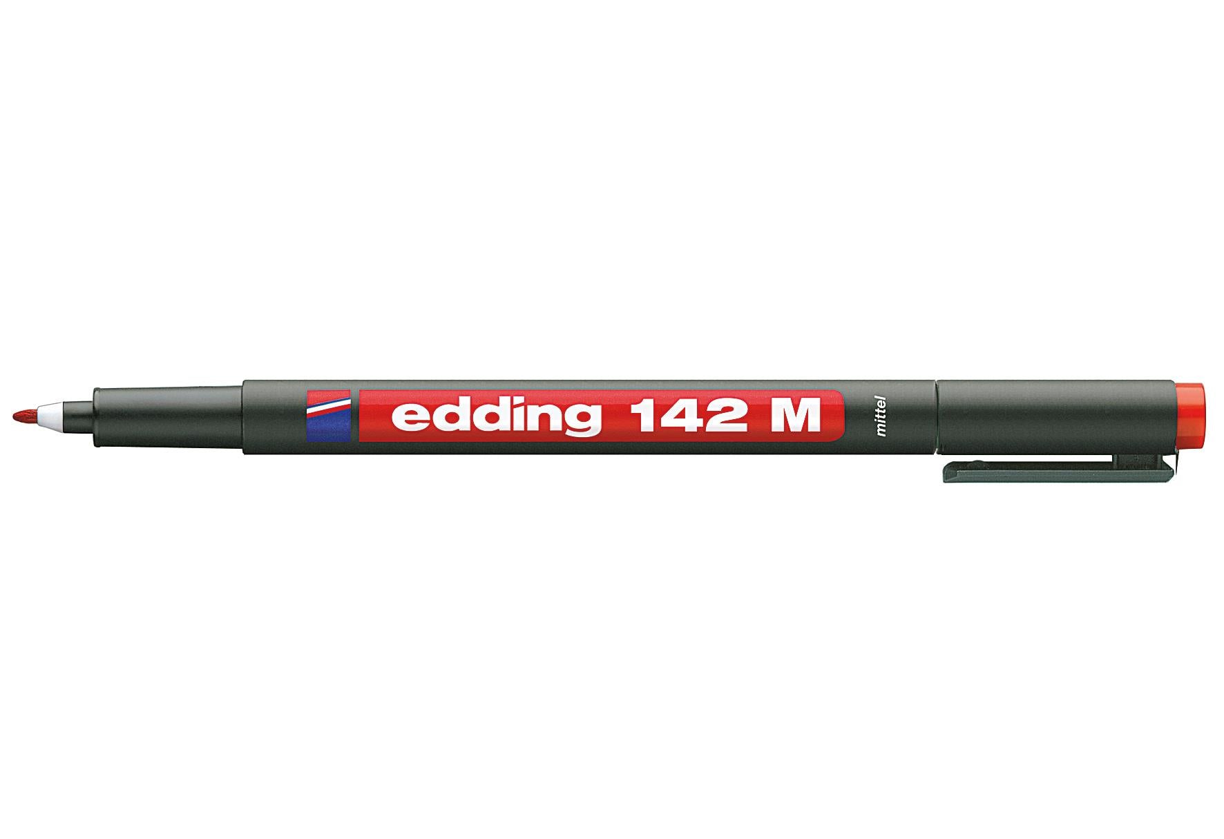 edding Permanent Marker142 M ohp rot - VPE: 10