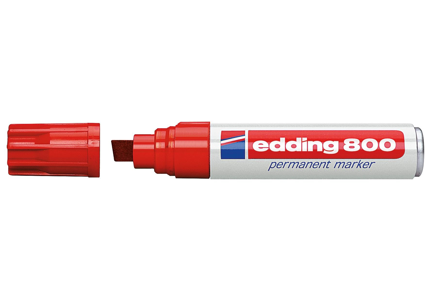 edding Permanentmarker 800 rot - VPE: 5