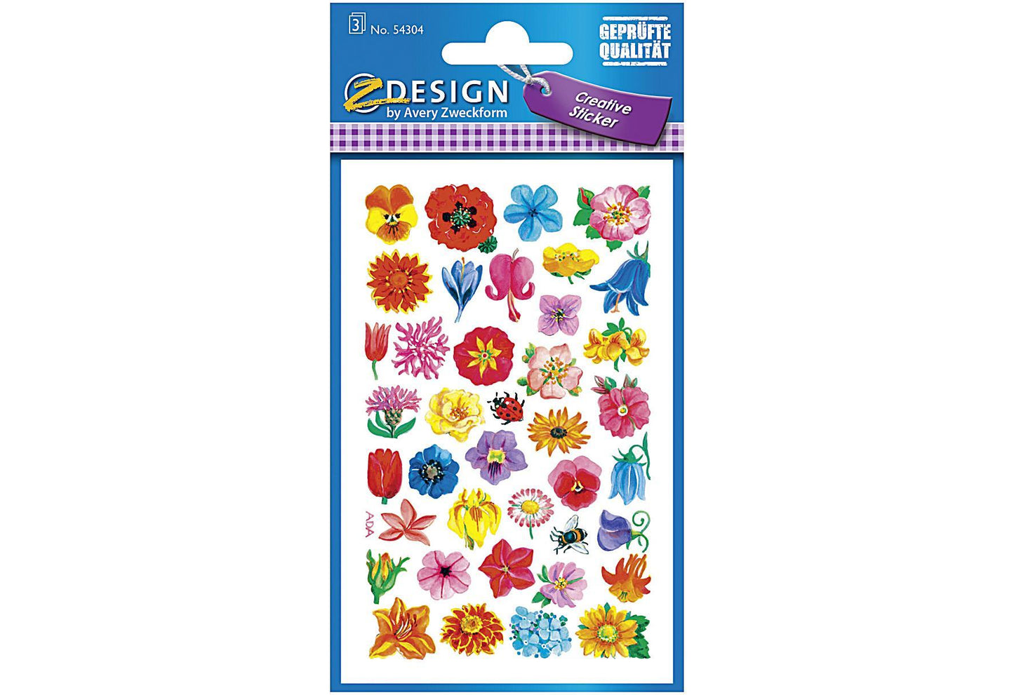 AVERY ZWECKFORM CREFlowerStickerBlütenPap3Bg - VPE: 10
