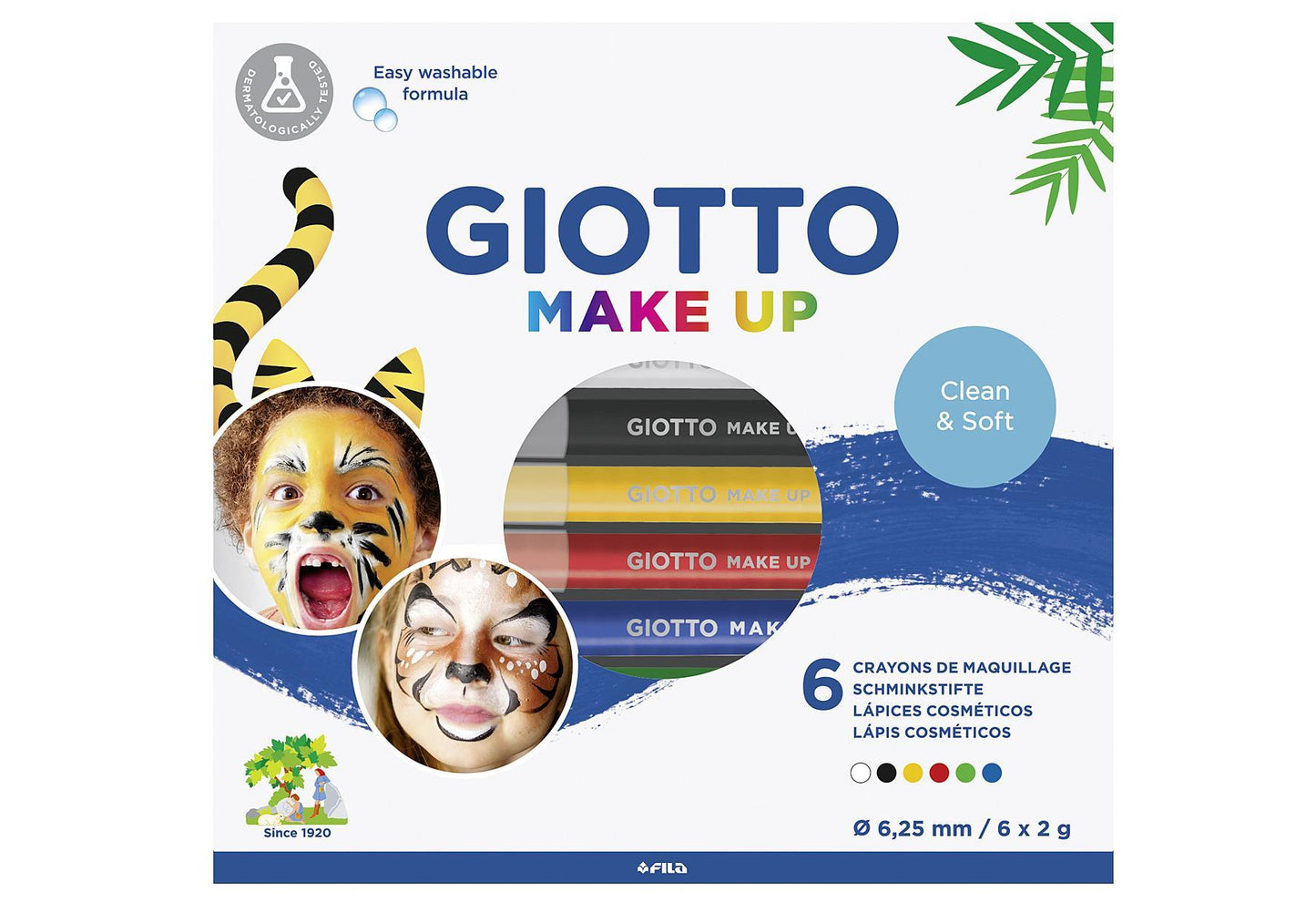 GIOTTO Make-Up Stifte Classic-Set 6er Kartonetui - VPE: 5
