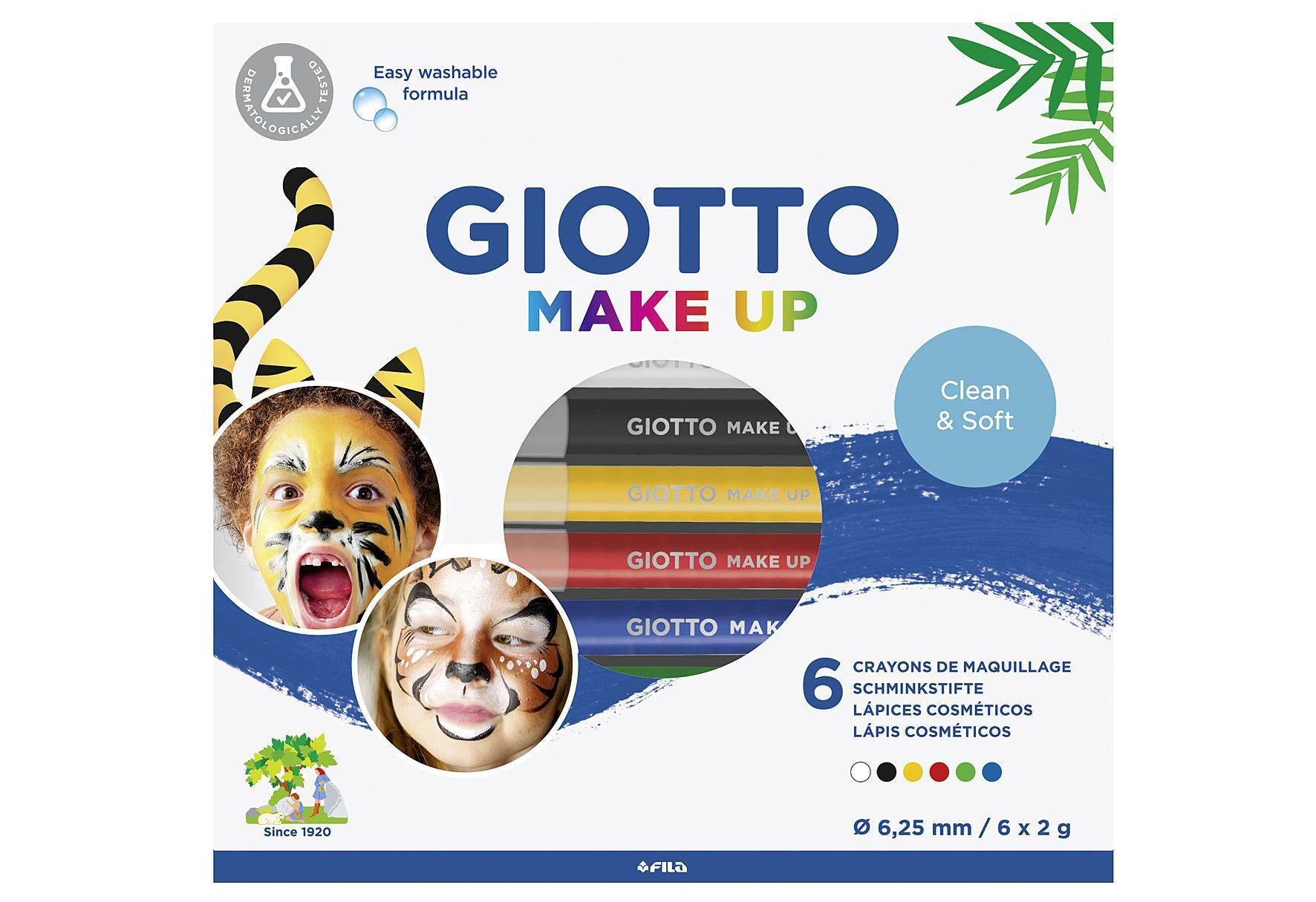 GIOTTO Make-Up Stifte Classic-Set 6er Kartonetui - VPE: 5