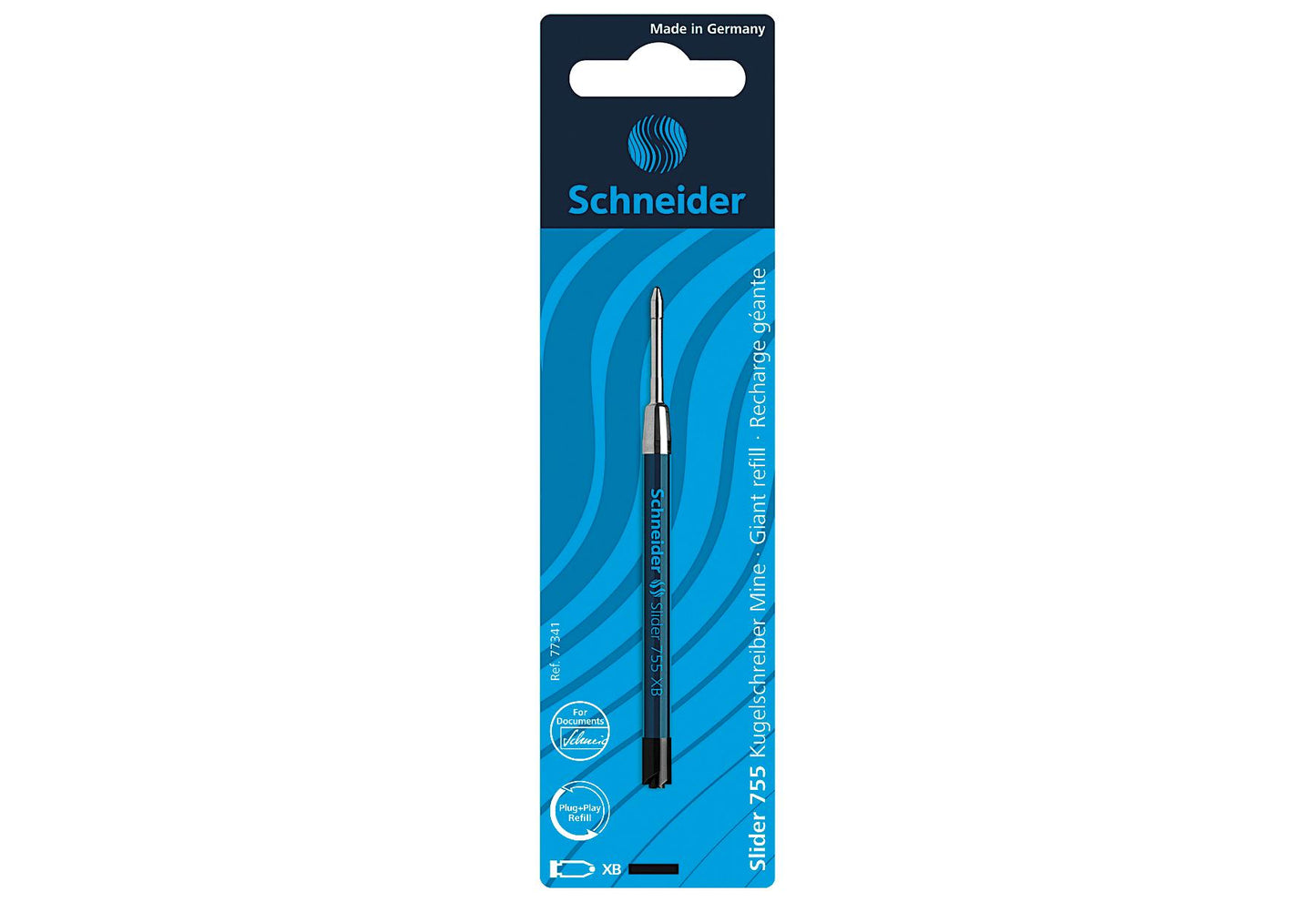 SCHNEIDER Kugelschreibermine 755 XB schw - VPE: 10