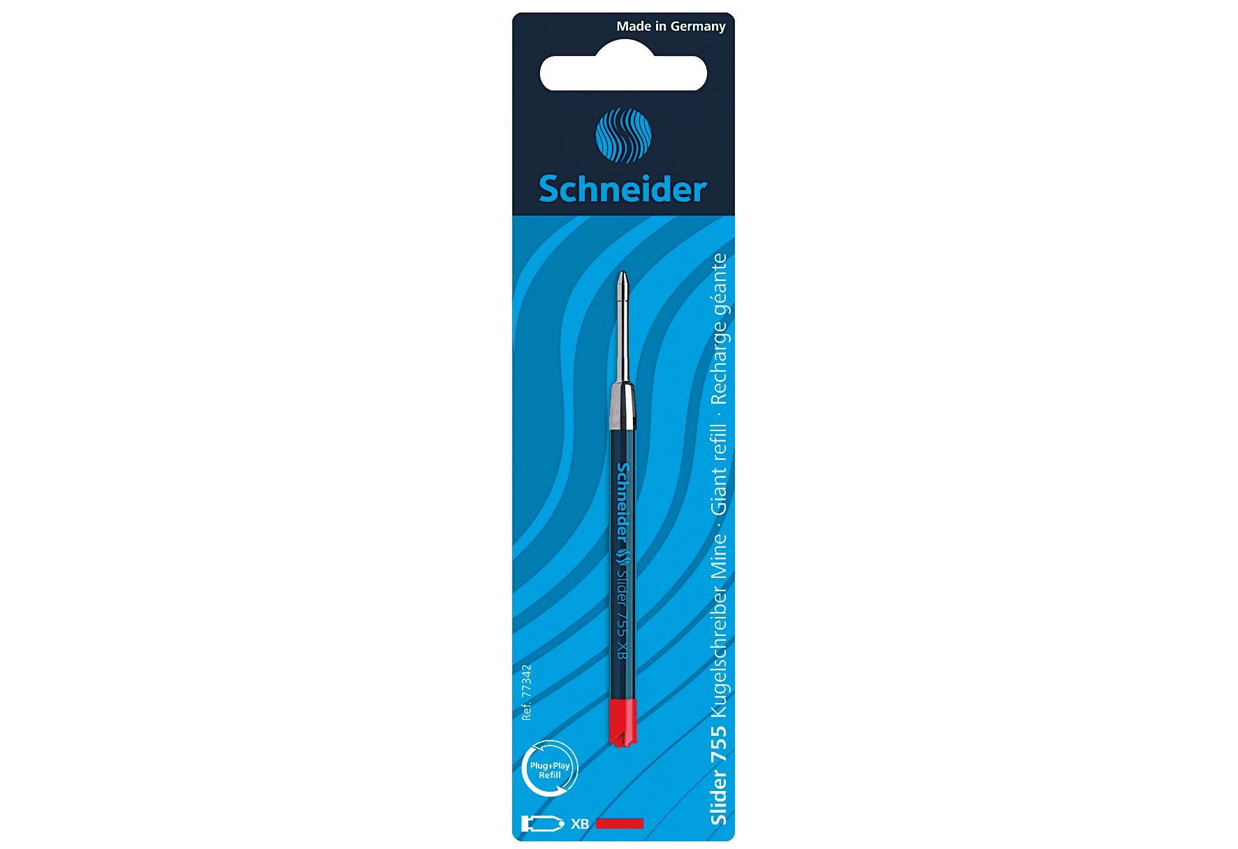 SCHNEIDER Kugelschreibermine 755 XB rot - VPE: 10