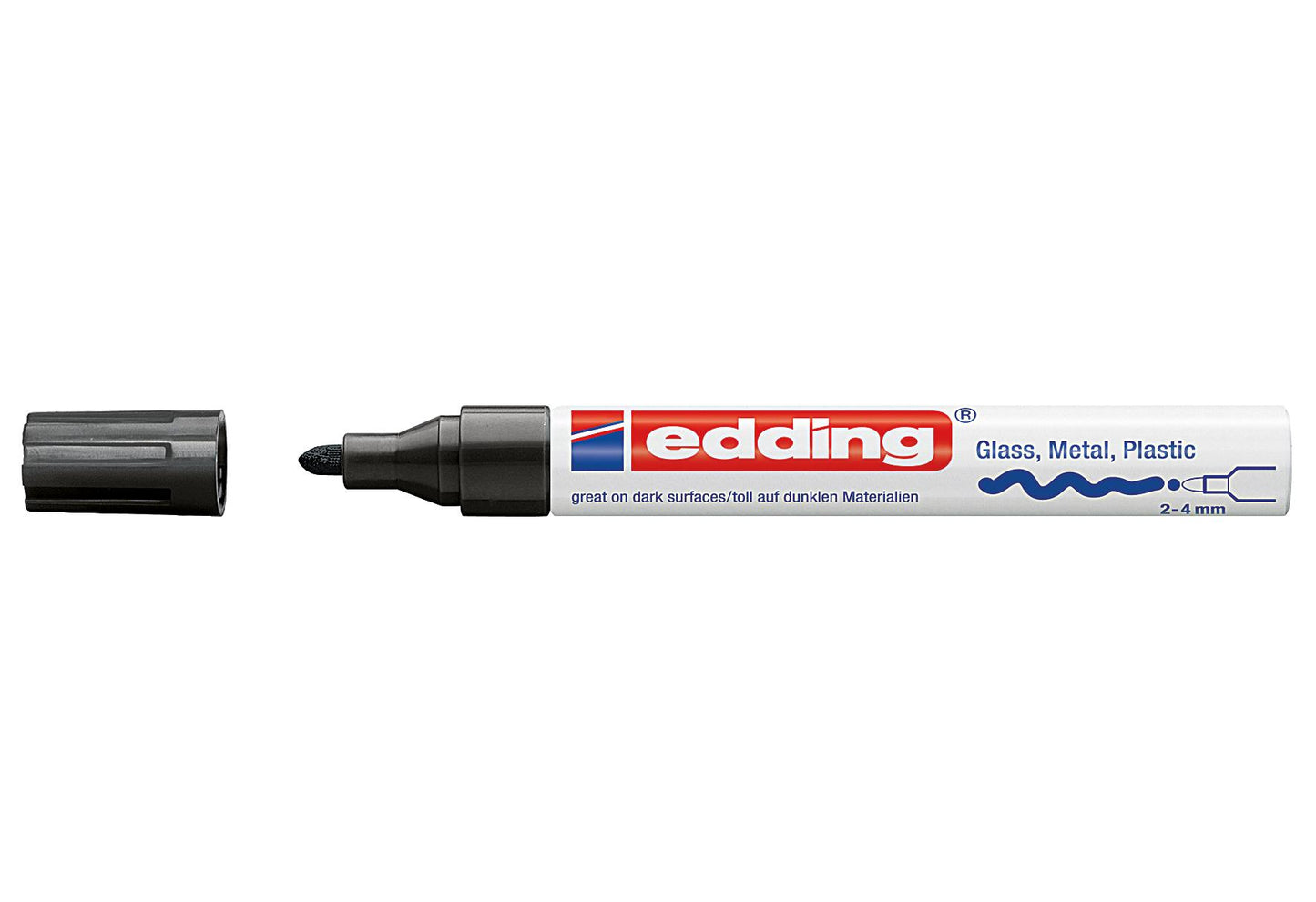 edding CR paintmarker schwarz 750 - VPE: 10