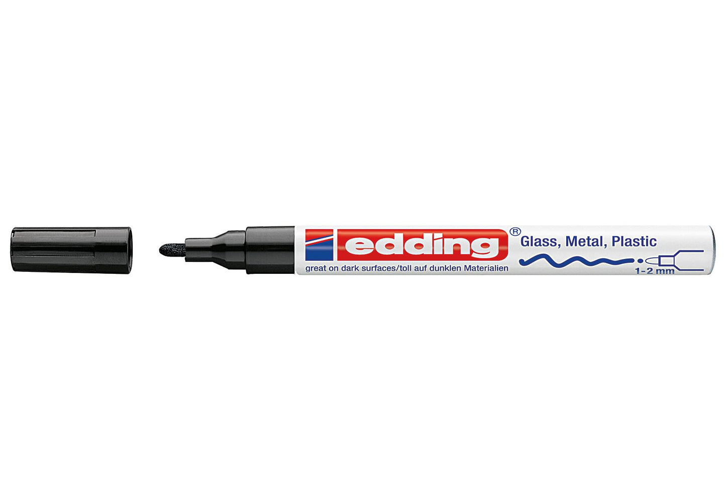 edding Glanzlack-Marker 751 schwarz - VPE: 10