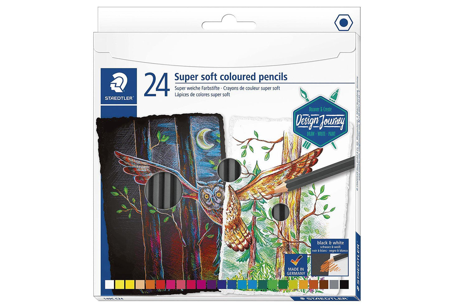 STAEDTLER Buntstifte super soft 24er Kartonetui - VPE: 5