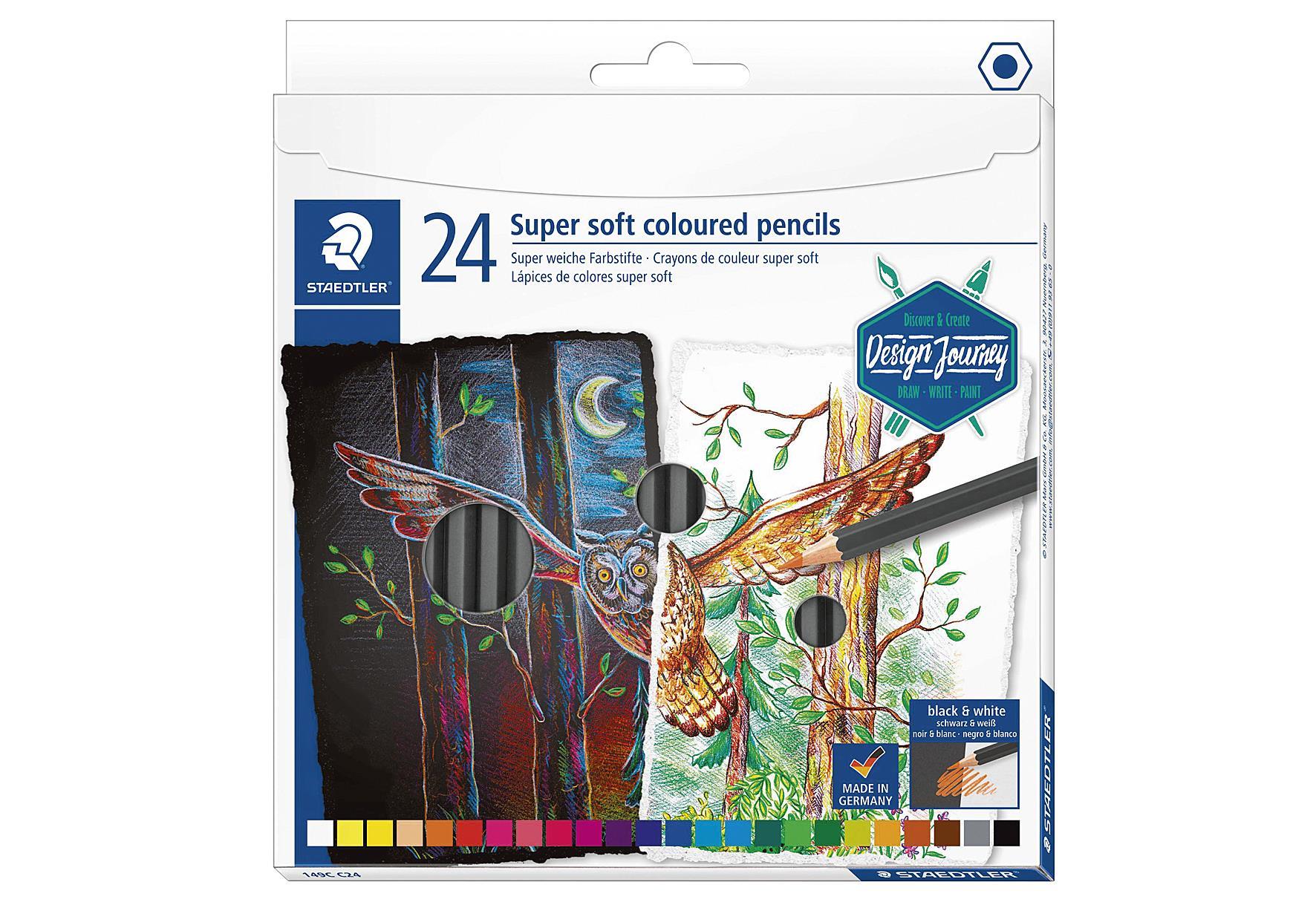 STAEDTLER Buntstifte super soft 24er Kartonetui - VPE: 5