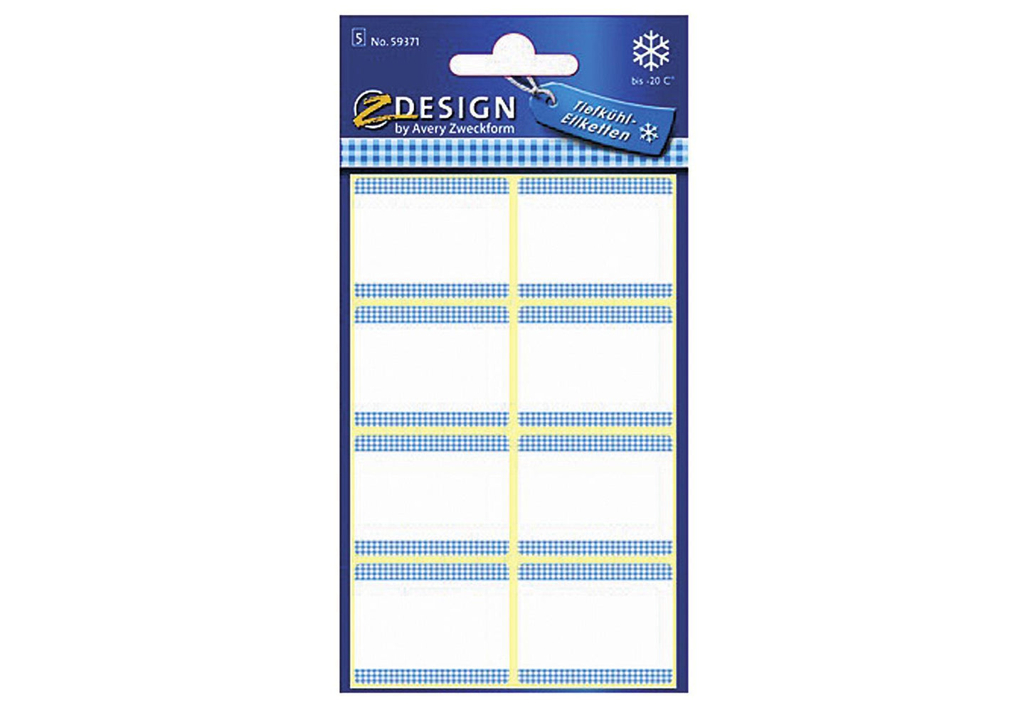 AVERY ZWECKFORM Tiefkühletik 36x28mm ws 59371 5 Bogen - VPE: 10