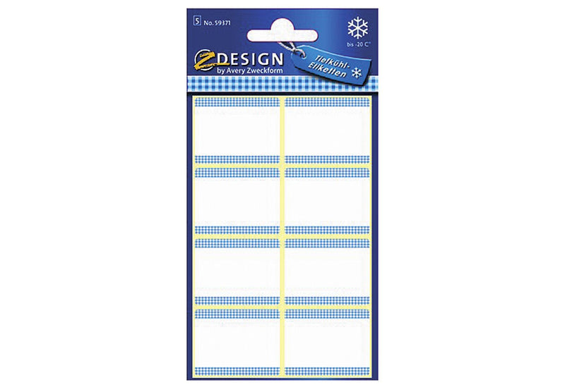 AVERY ZWECKFORM Tiefkühletik 36x28mm ws 59371 5 Bogen - VPE: 10